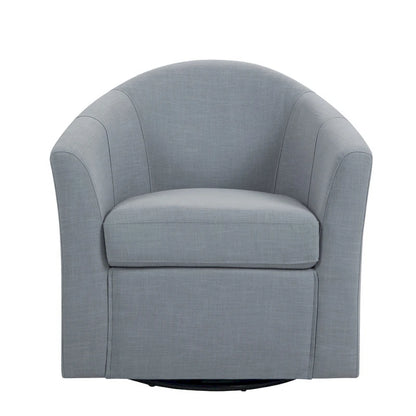 Set of 2 Modern Upholstered Swivel Barrel Chair Living Room Accent Chair