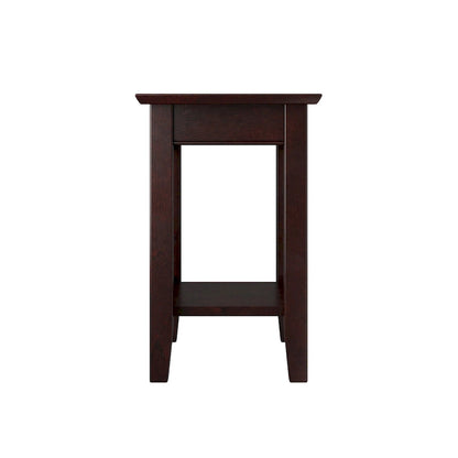 AFI Mission Chair Side Table with Charging Station