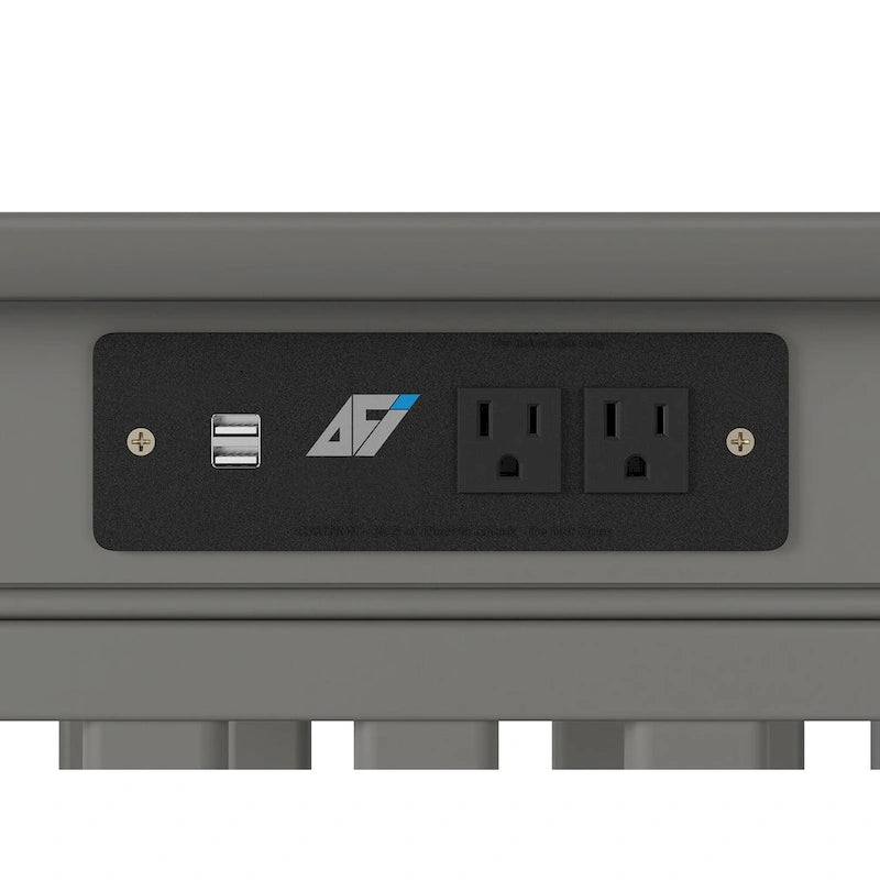 AFI Mission Chair Side Table with Charging Station