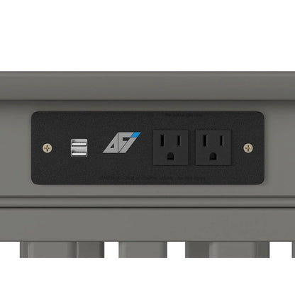 AFI Mission Chair Side Table with Charging Station