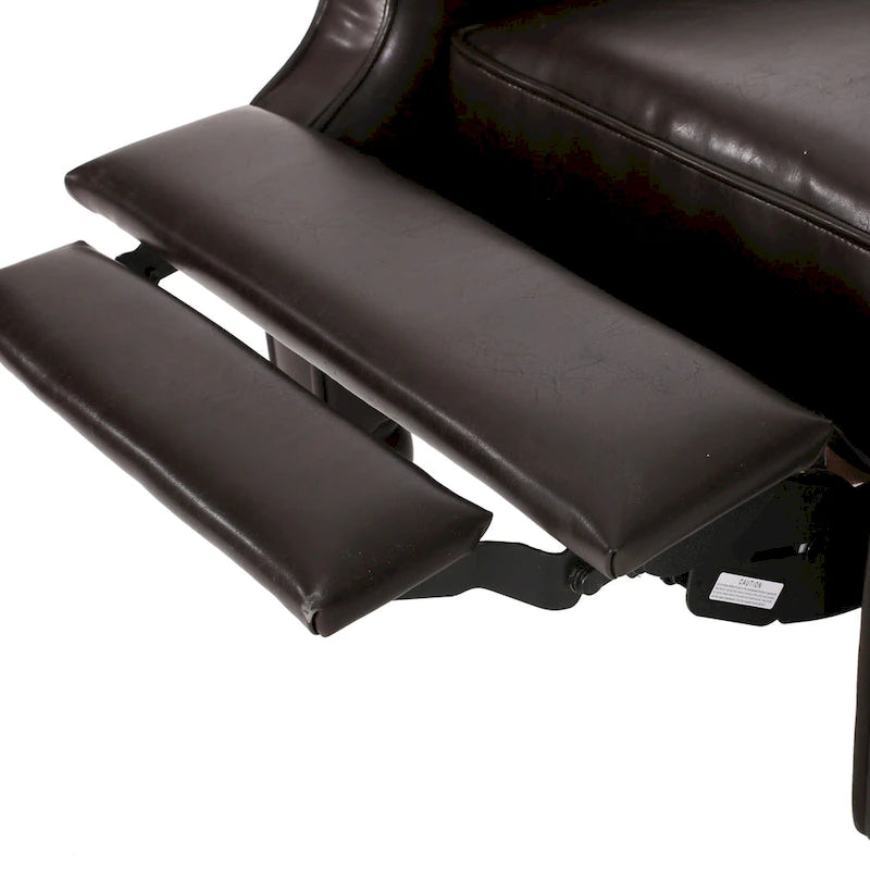 Walter Brown Bonded Leather Recliner Club Chair by Christopher Knight Home