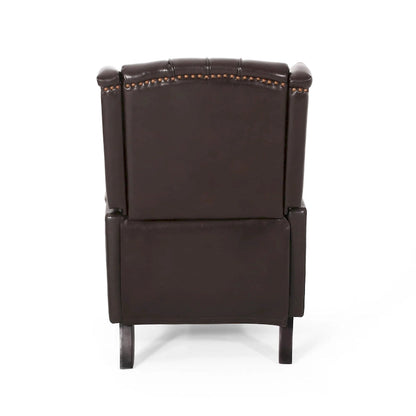 Walter Brown Bonded Leather Recliner Club Chair by Christopher Knight Home