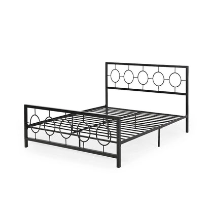 Francoise Modern Iron King Bed Frame by Christopher Knight Home