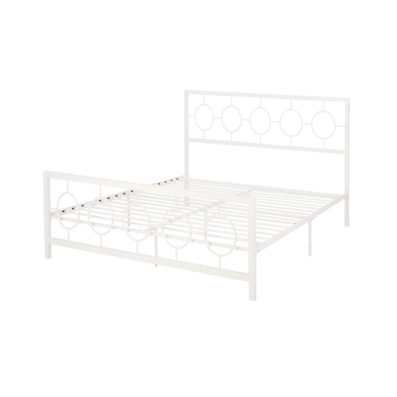 Francoise Modern Iron King Bed Frame by Christopher Knight Home