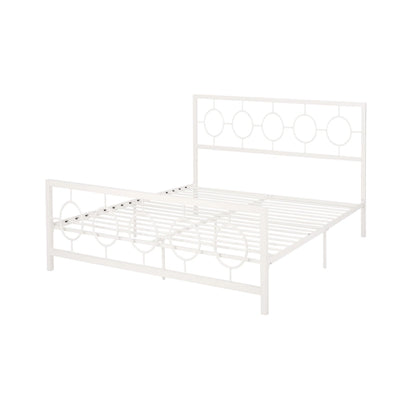 Francoise Modern Iron King Bed Frame by Christopher Knight Home