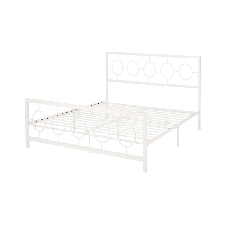 Francoise Modern Iron King Bed Frame by Christopher Knight Home
