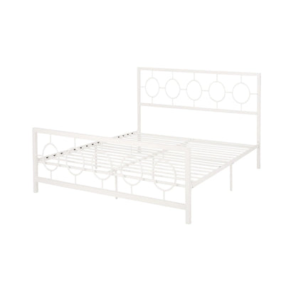 Francoise Modern Iron King Bed Frame by Christopher Knight Home