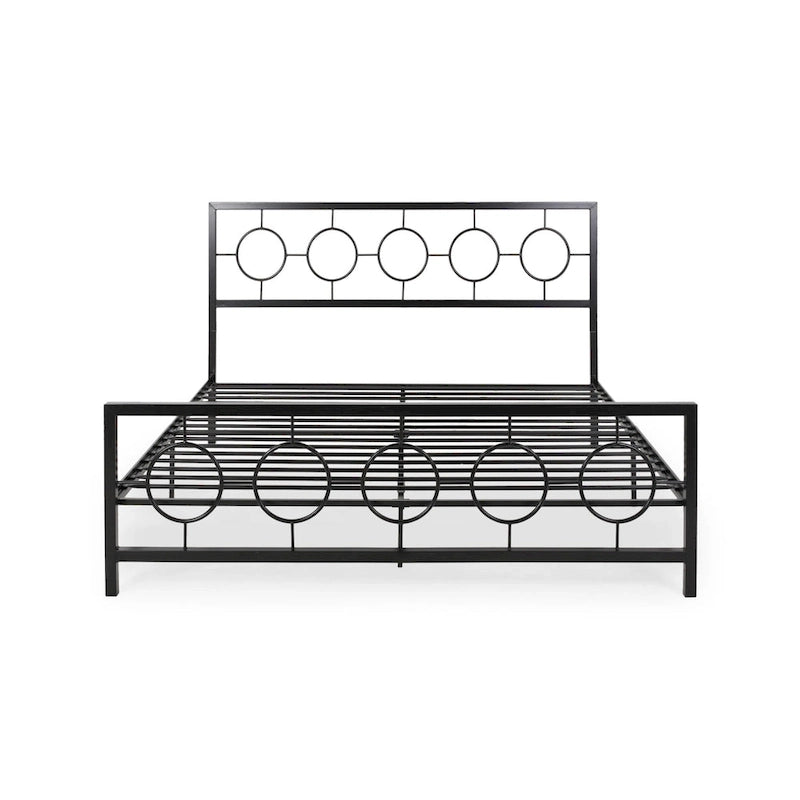 Francoise Modern Iron King Bed Frame by Christopher Knight Home
