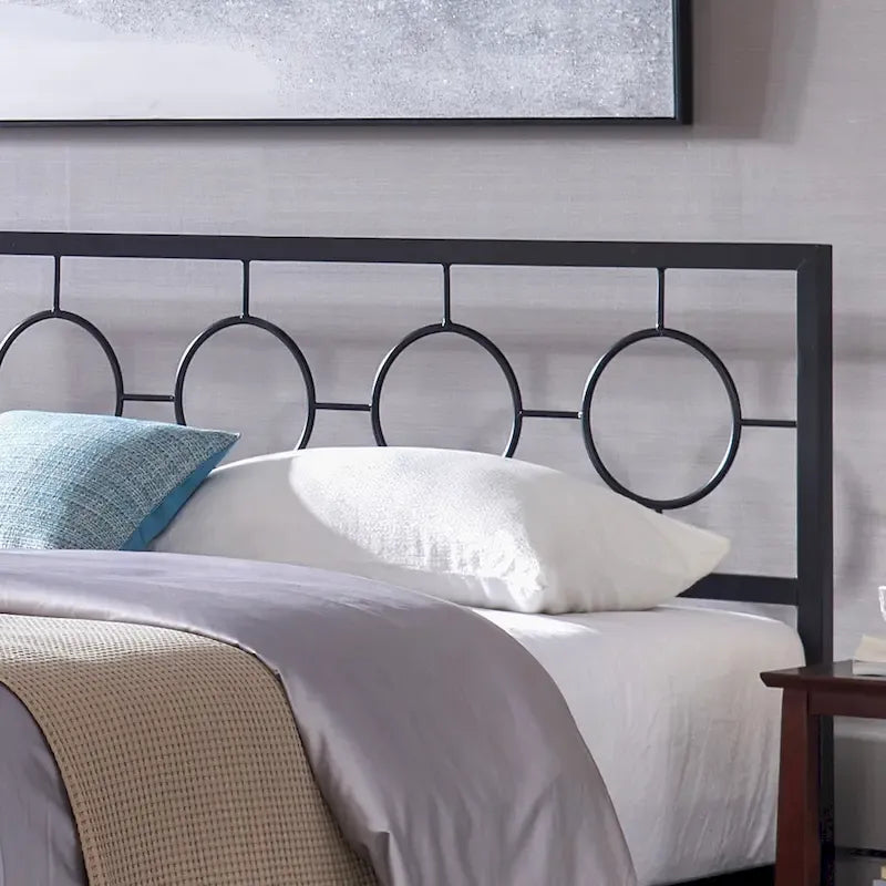 Francoise Modern Iron King Bed Frame by Christopher Knight Home