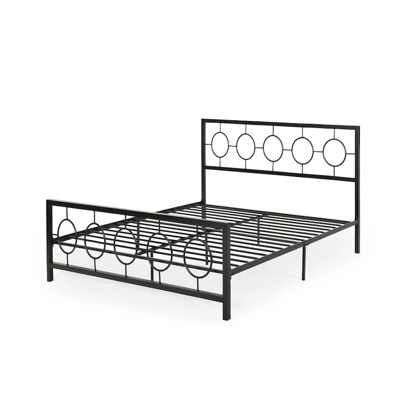 Francoise Modern Iron King Bed Frame by Christopher Knight Home