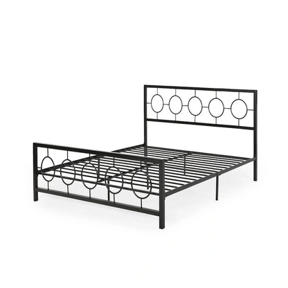 Francoise Modern Iron King Bed Frame by Christopher Knight Home