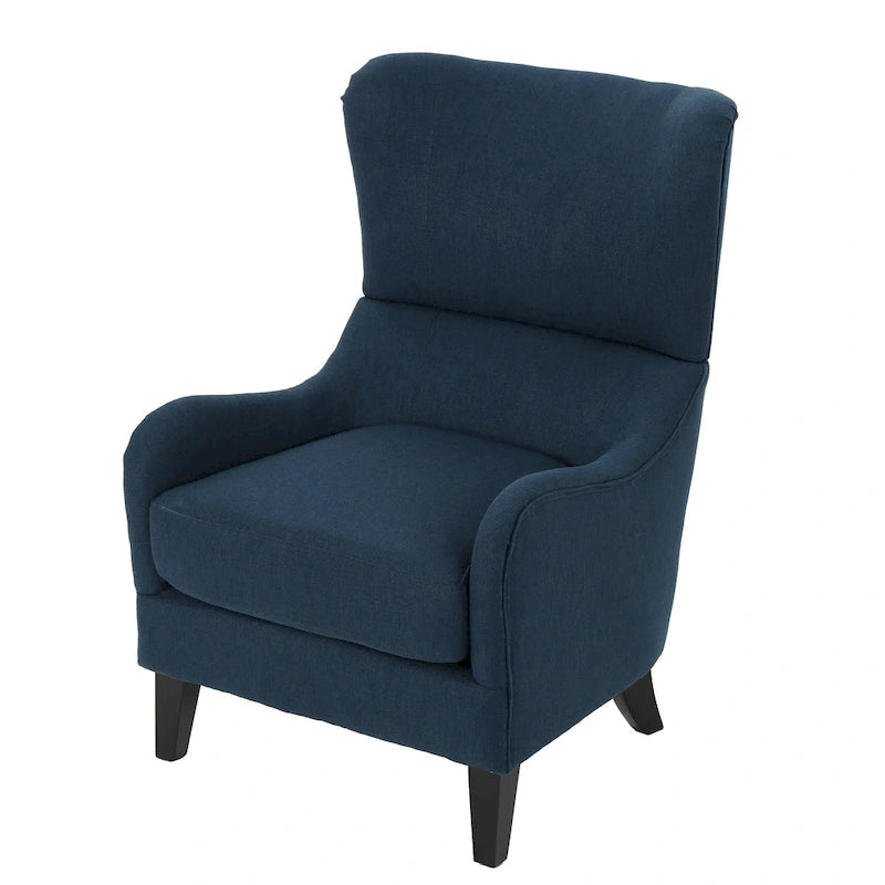 Quentin Contemporary Wingback Fabric Club Chair by Christopher Knight Home