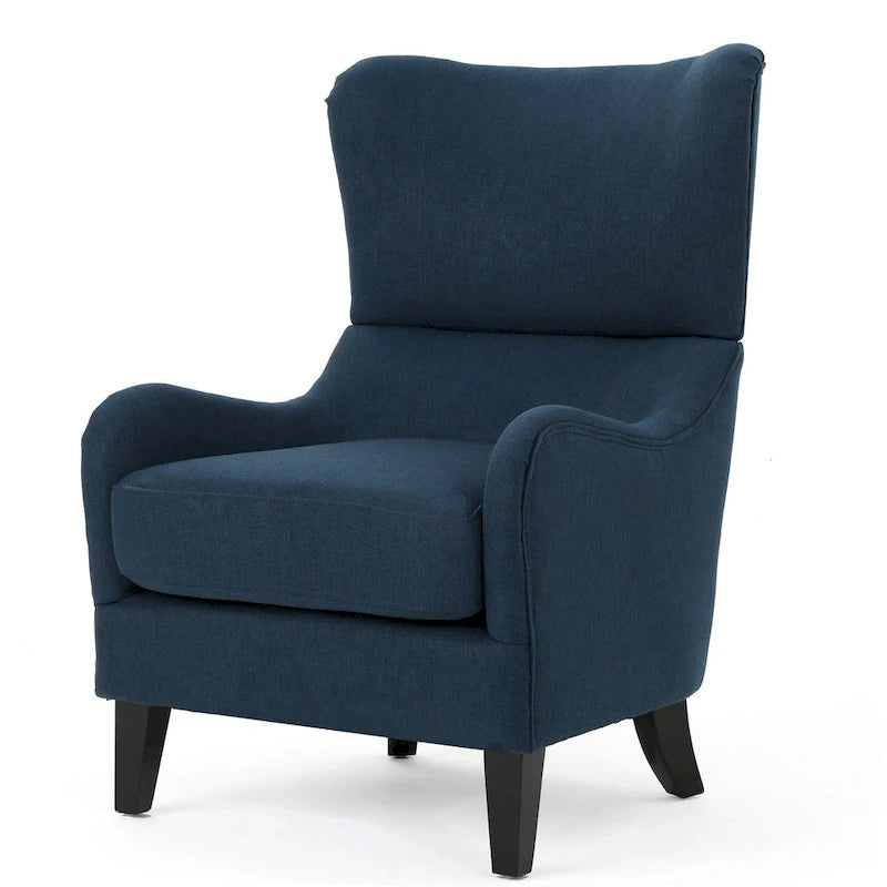 Quentin Contemporary Wingback Fabric Club Chair by Christopher Knight Home