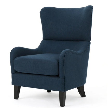 Quentin Contemporary Wingback Fabric Club Chair by Christopher Knight Home