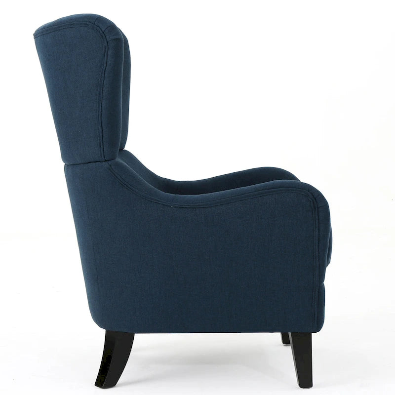 Quentin Contemporary Wingback Fabric Club Chair by Christopher Knight Home
