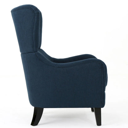 Quentin Contemporary Wingback Fabric Club Chair by Christopher Knight Home