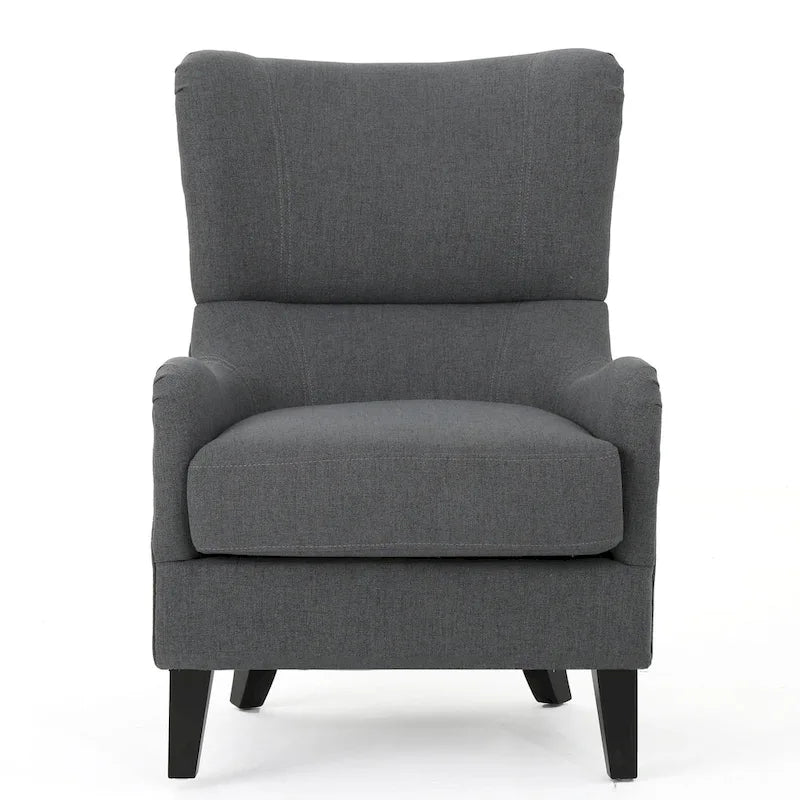 Quentin Contemporary Wingback Fabric Club Chair by Christopher Knight Home