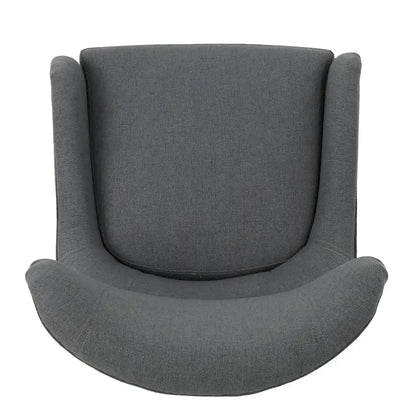 Quentin Contemporary Wingback Fabric Club Chair by Christopher Knight Home