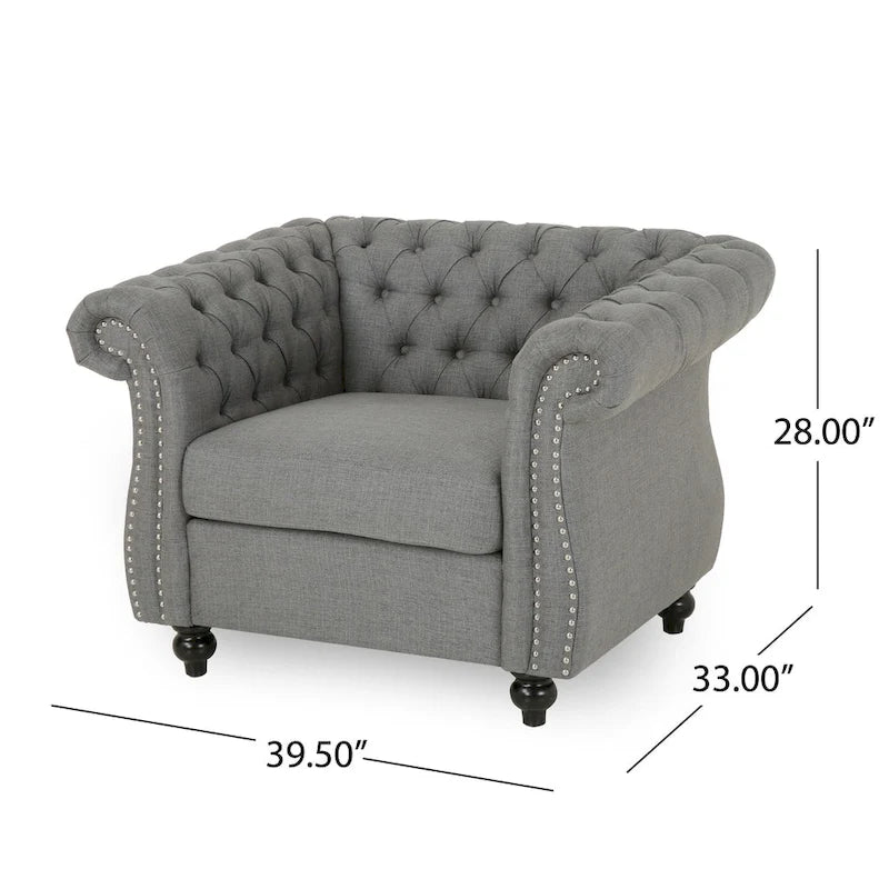 Westminster Chesterfield Club Chair by Christopher Knight Home