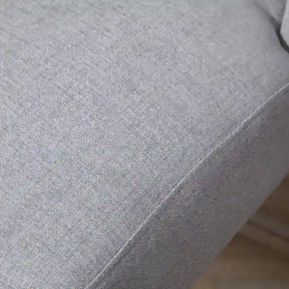 HOMCOM Modern Bar Height Bar Stools Set of 2 Tufted Upholstered Pub Chairs with Back Rubber Wood Legs for Kitchen,Dining Room