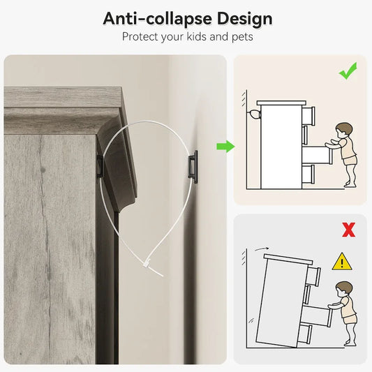 5 Drawers Dresser, Tall Chest of Drawers with Deep Drawers