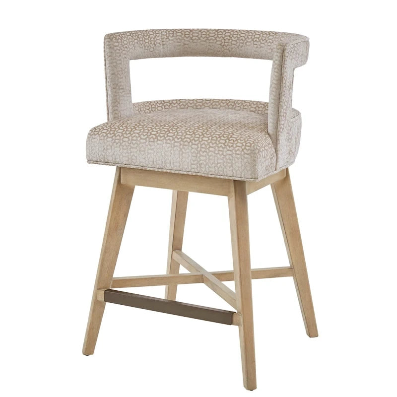 Madison Park Glenwood 180 degree Swivel Counter Stool Auto-Return