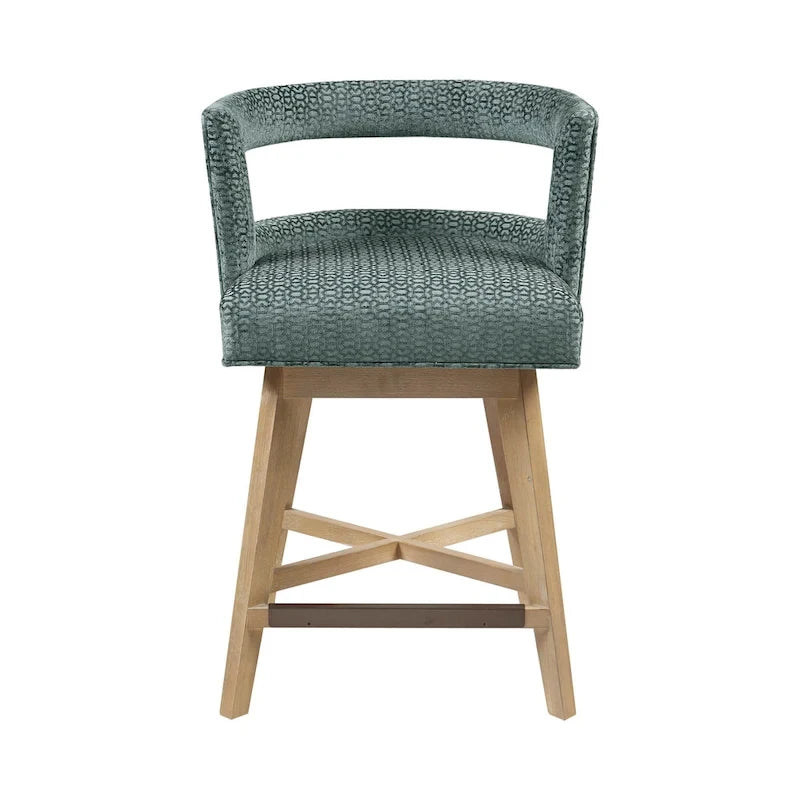 Madison Park Glenwood 180 degree Swivel Counter Stool Auto-Return