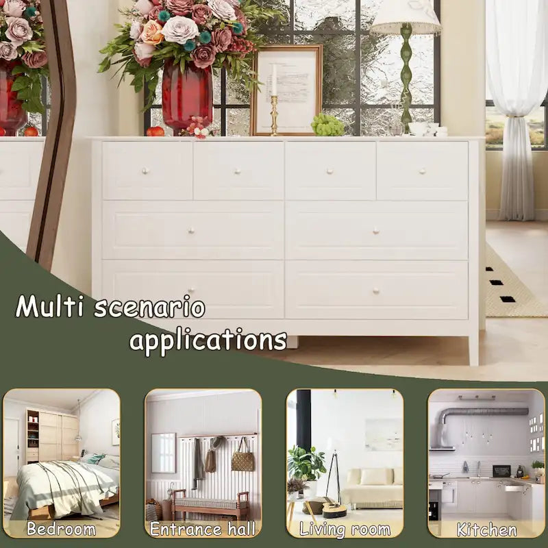 Luxurious Multi-Drawer MDF Dresser: Modern Home Storage Solution