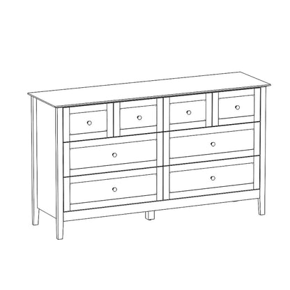 Luxurious Multi-Drawer MDF Dresser: Modern Home Storage Solution