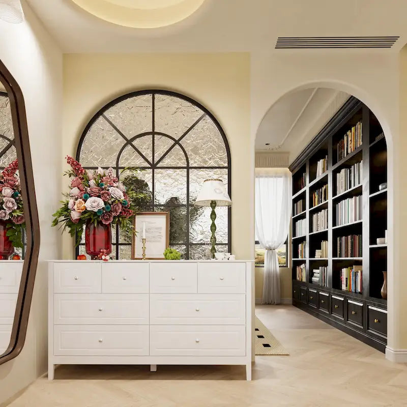 Luxurious Multi-Drawer MDF Dresser: Modern Home Storage Solution