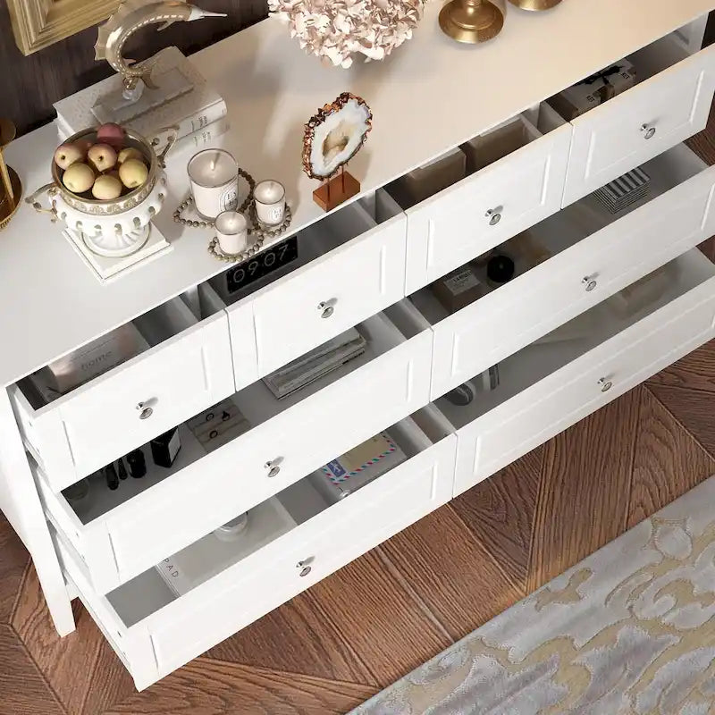 Luxurious Multi-Drawer MDF Dresser: Modern Home Storage Solution