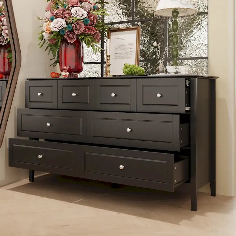 Luxurious Multi-Drawer MDF Dresser: Modern Home Storage Solution