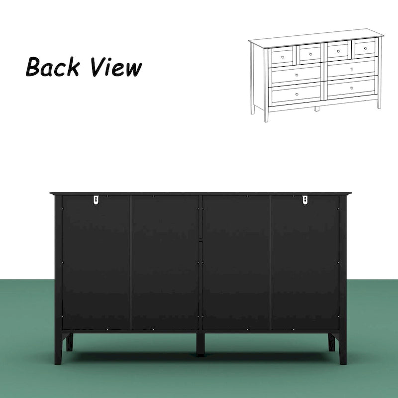 Luxurious Multi-Drawer MDF Dresser: Modern Home Storage Solution