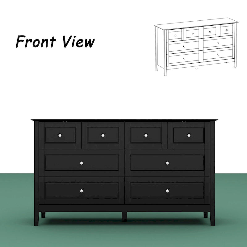 Luxurious Multi-Drawer MDF Dresser: Modern Home Storage Solution