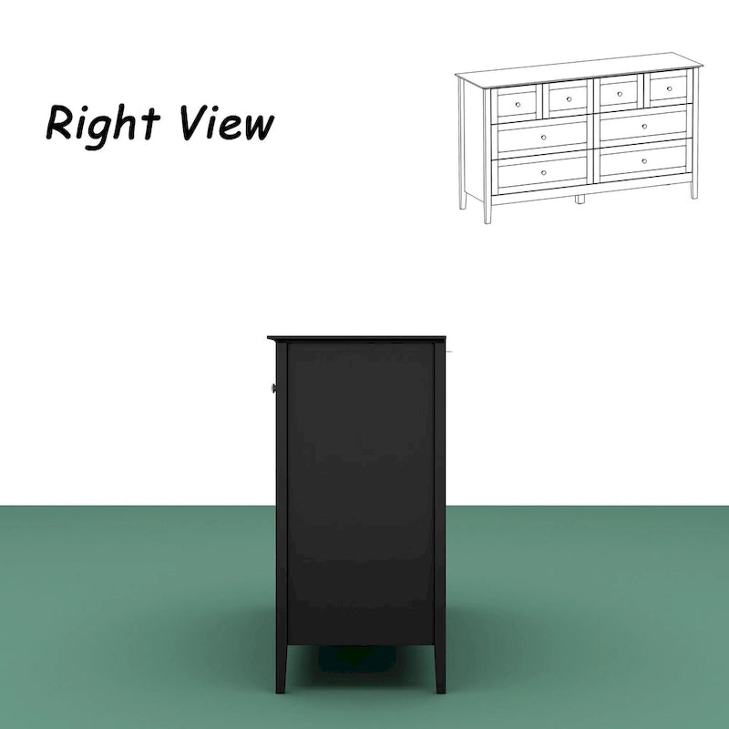 Luxurious Multi-Drawer MDF Dresser: Modern Home Storage Solution