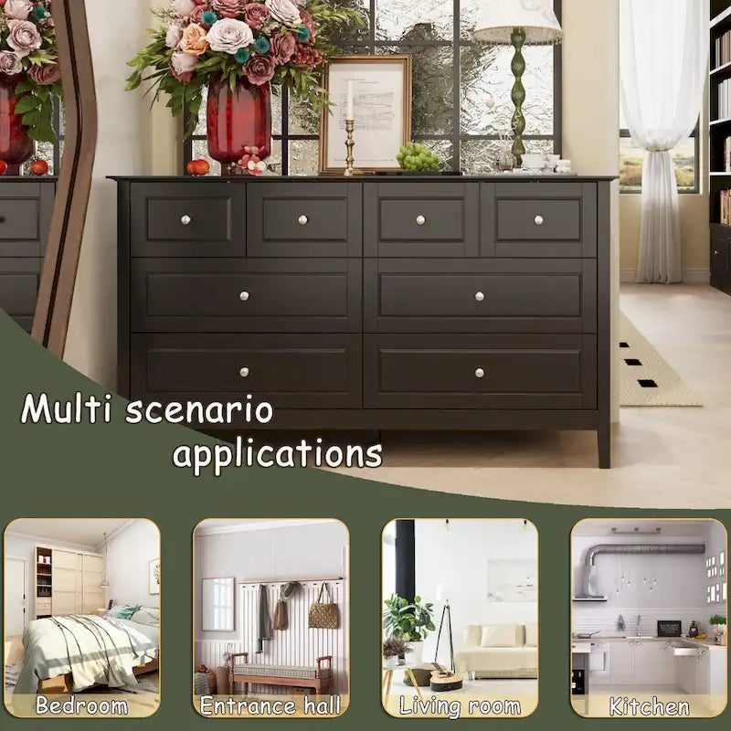 Luxurious Multi-Drawer MDF Dresser: Modern Home Storage Solution
