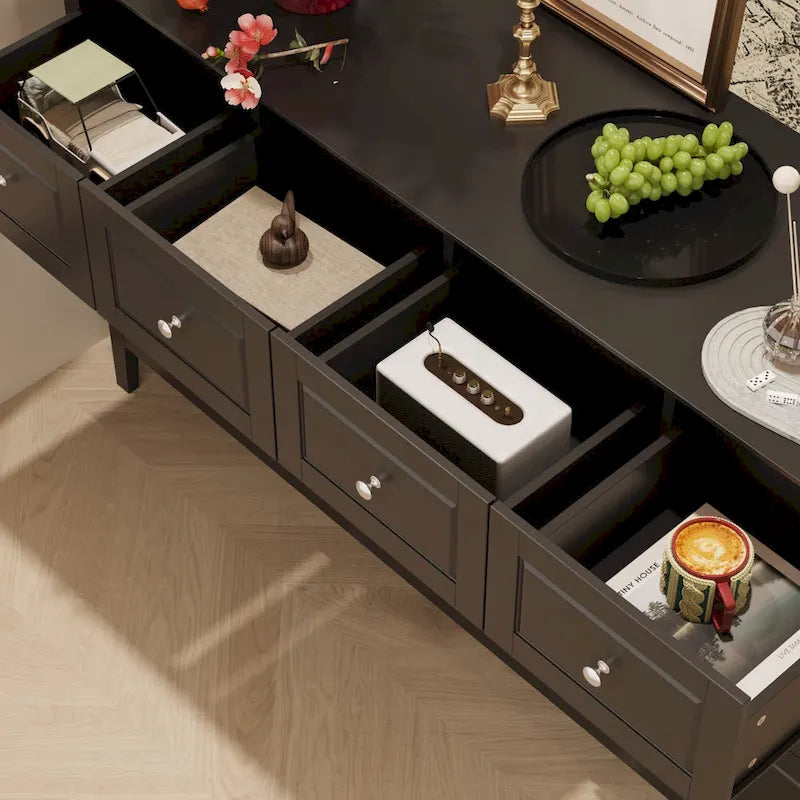 Luxurious Multi-Drawer MDF Dresser: Modern Home Storage Solution