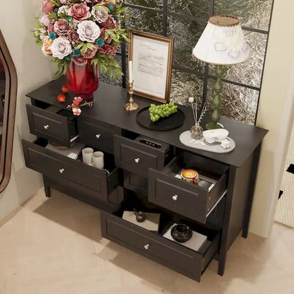 Luxurious Multi-Drawer MDF Dresser: Modern Home Storage Solution