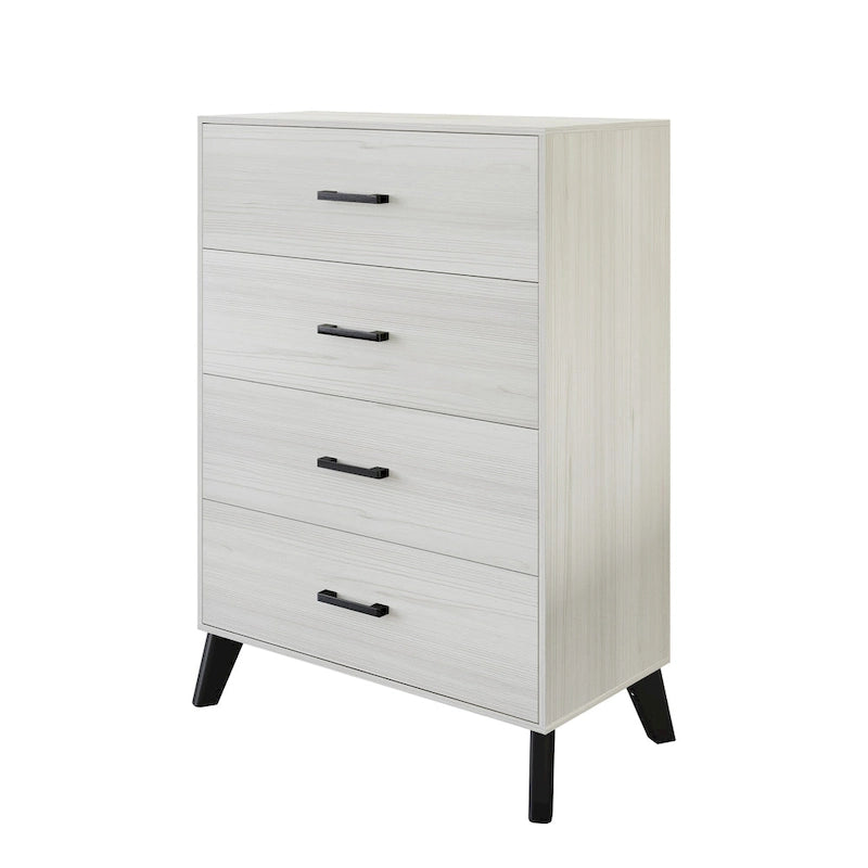 CraftPorch Classic Style 4-Drawers Wooden Chest