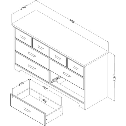 Versa Country Cottage 6-drawer Double Dresser
