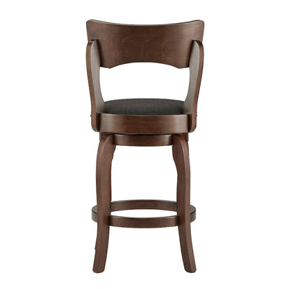 Lyla 24-inch Brown Counter Height Swivel Stool by iNSPIRE Q Classic