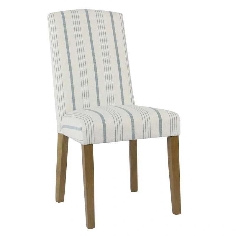 HomePop Classic Parsons Dining Chair - Blue Calypso Stripe (Set of 2)
