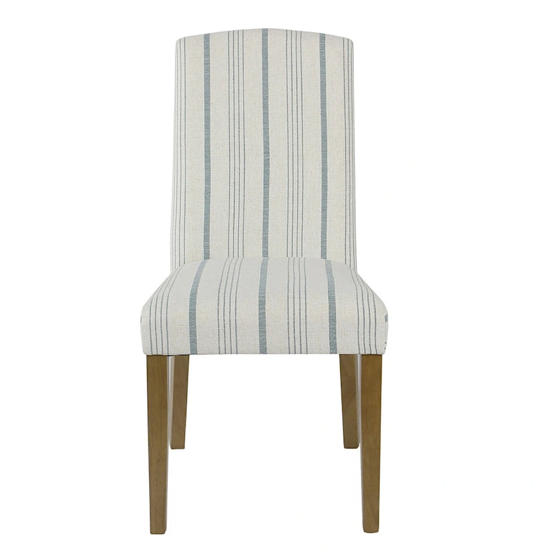 HomePop Classic Parsons Dining Chair - Blue Calypso Stripe (Set of 2)