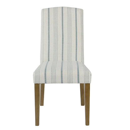 HomePop Classic Parsons Dining Chair - Blue Calypso Stripe (Set of 2)