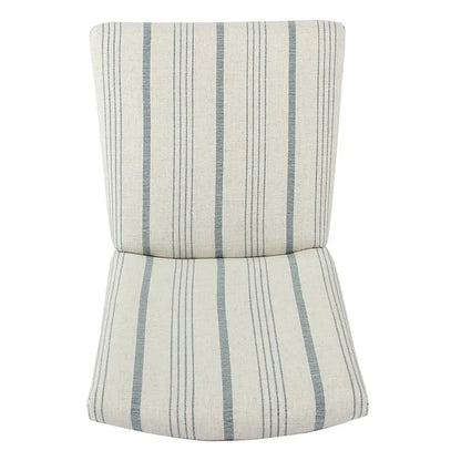 HomePop Classic Parsons Dining Chair - Blue Calypso Stripe (Set of 2)