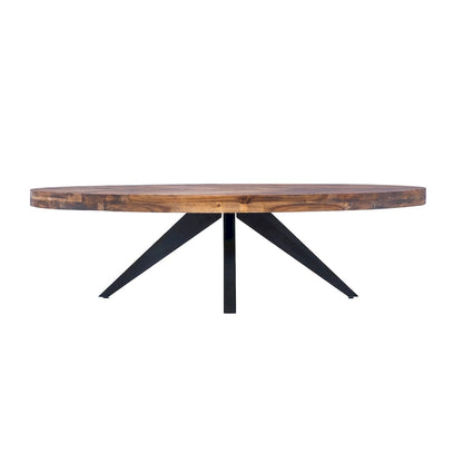 Aurelle Home Panko Rustic Farmhouse Acacia Wood Coffee Table