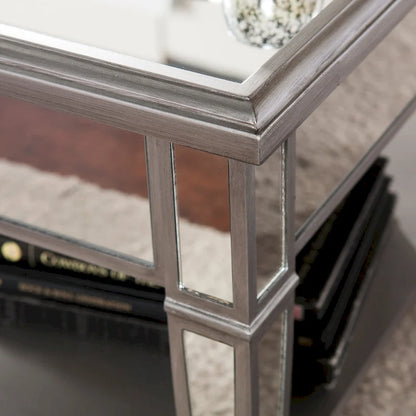 SEI Furniture Wheaton Square Mirror Coffee Table with Shelf