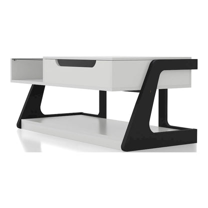 DH BASIC Contemporary White 49-inch Lift-top Coffee Table by Denhour