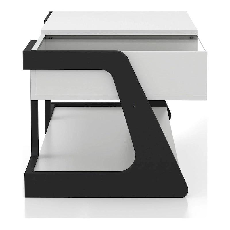 DH BASIC Contemporary White 49-inch Lift-top Coffee Table by Denhour