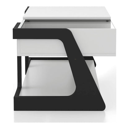 DH BASIC Contemporary White 49-inch Lift-top Coffee Table by Denhour